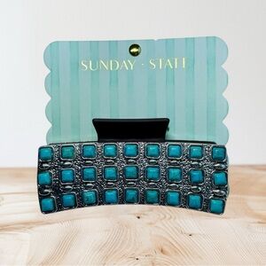 Sunday State XL Turquoise Hair Clip